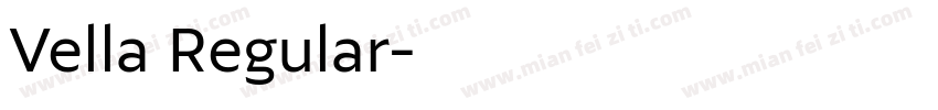 Vella Regular字体转换